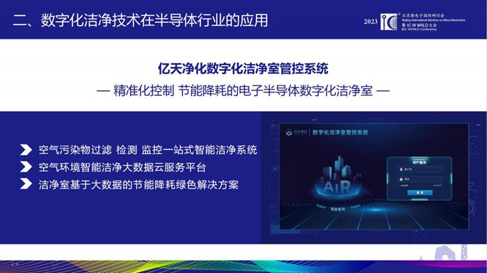 億天凈化總經理夏群艷出席2023 IC WORLD并發表主題演講